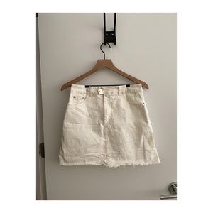 White Jean Skirt by Hunt